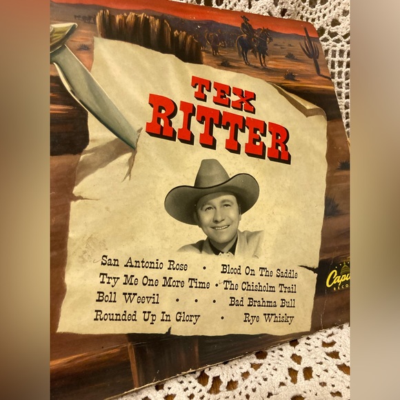 Tex Ritter Herman the Hermit Carson Robinson - Single Vinyl Records